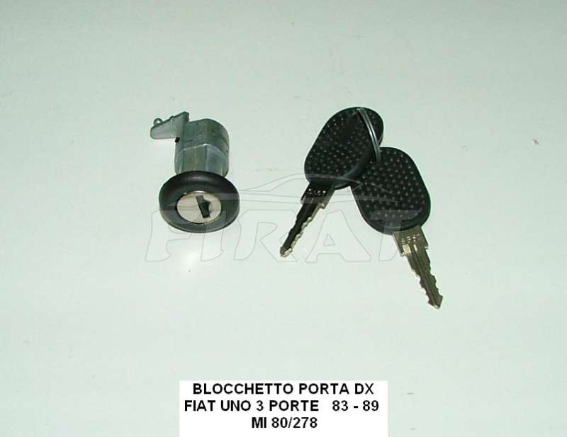 BLOCCHETTO PORTA FIAT UNO 83-89 3 PORTE DX (80/278)